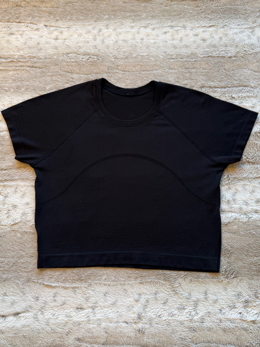 Lululemon Swiftly Tech Cropped Short-Sleeve Shirt 2.0 in Black Size 10
